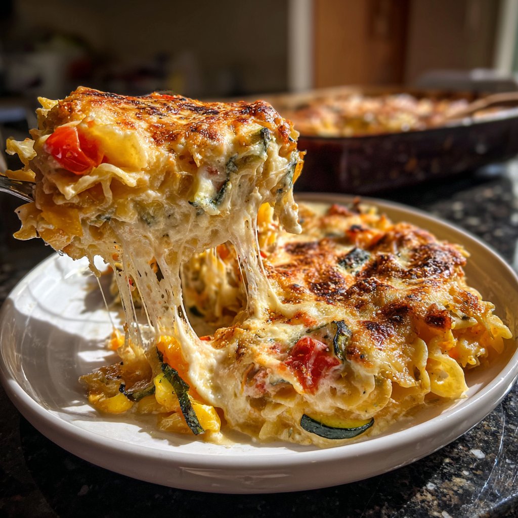 Nudelauflauf mit Gemüse