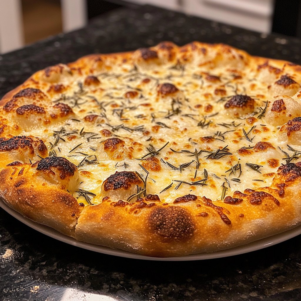 Pizza Bianca mit Rosmarin