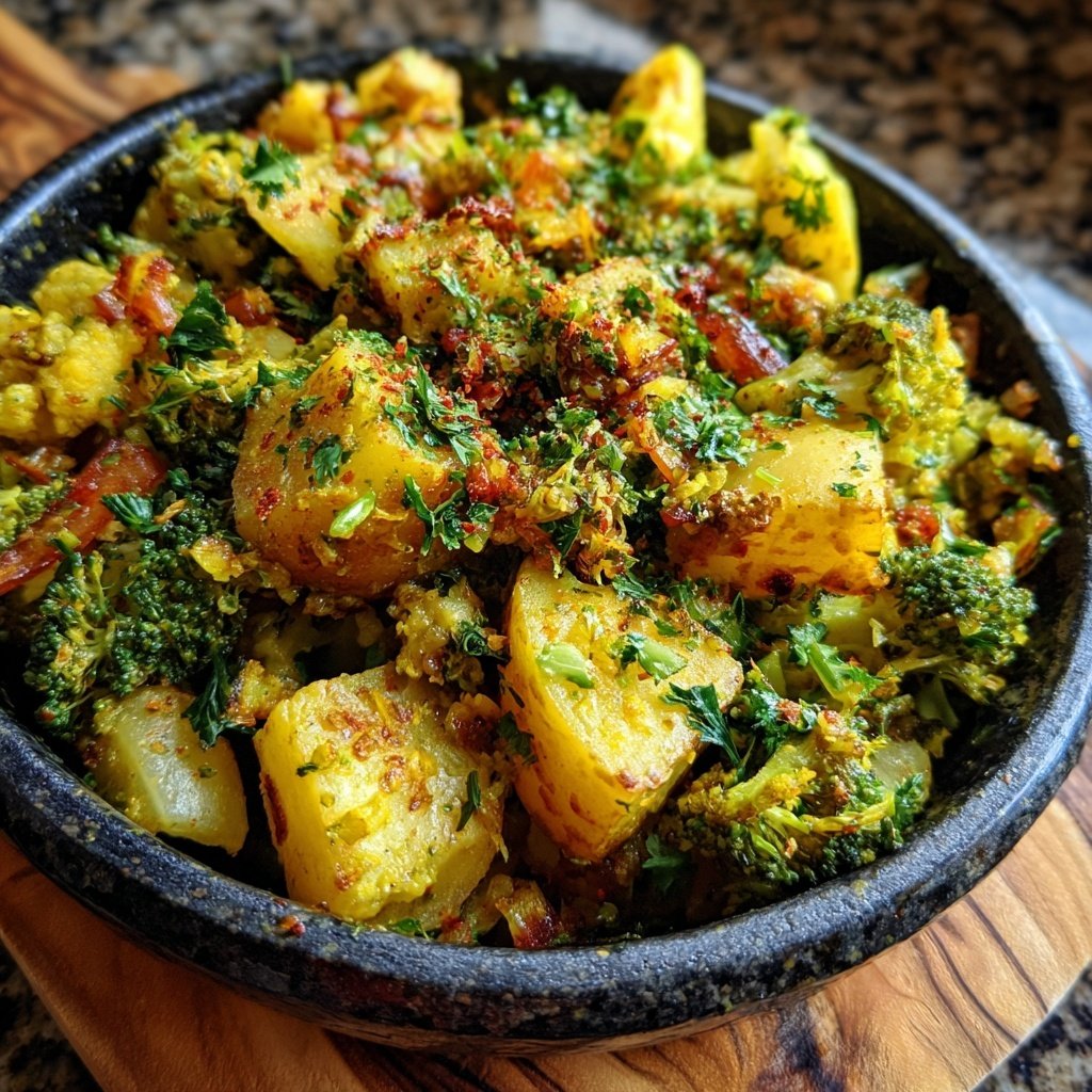 Brokkoli Kartoffel Pfanne Mit Kräutern