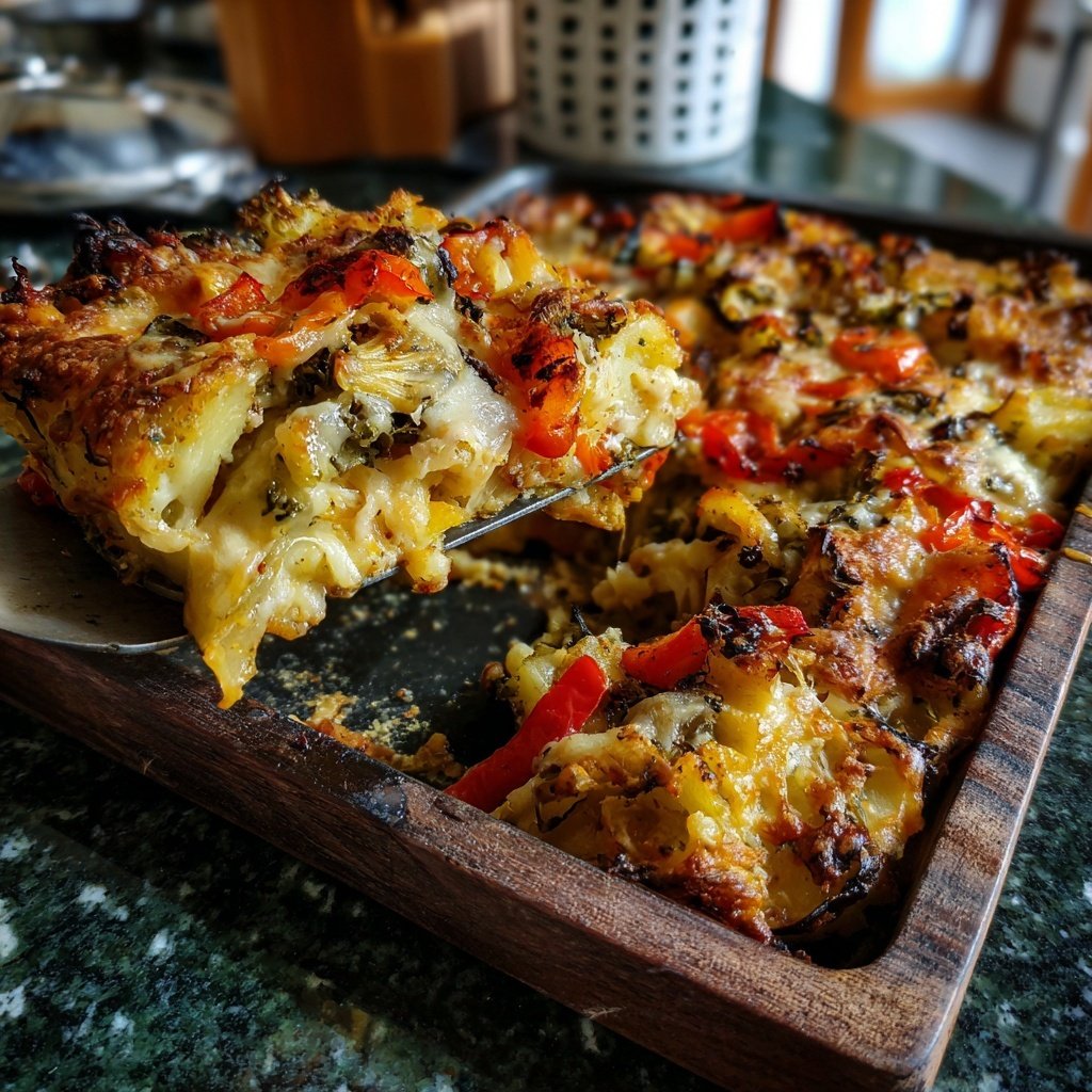 Abendessen vegetarisch aus dem Ofen