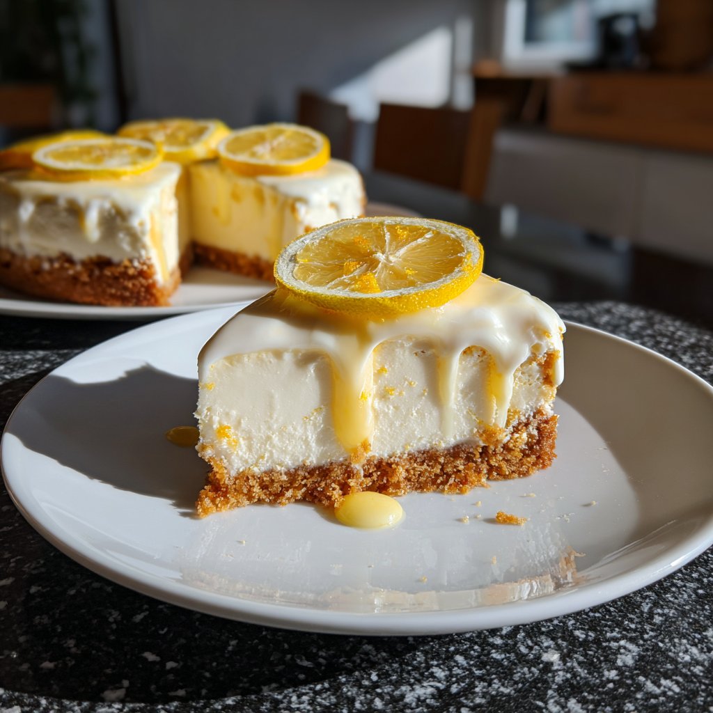 Geburtstagskuchen mit Zitronencreme