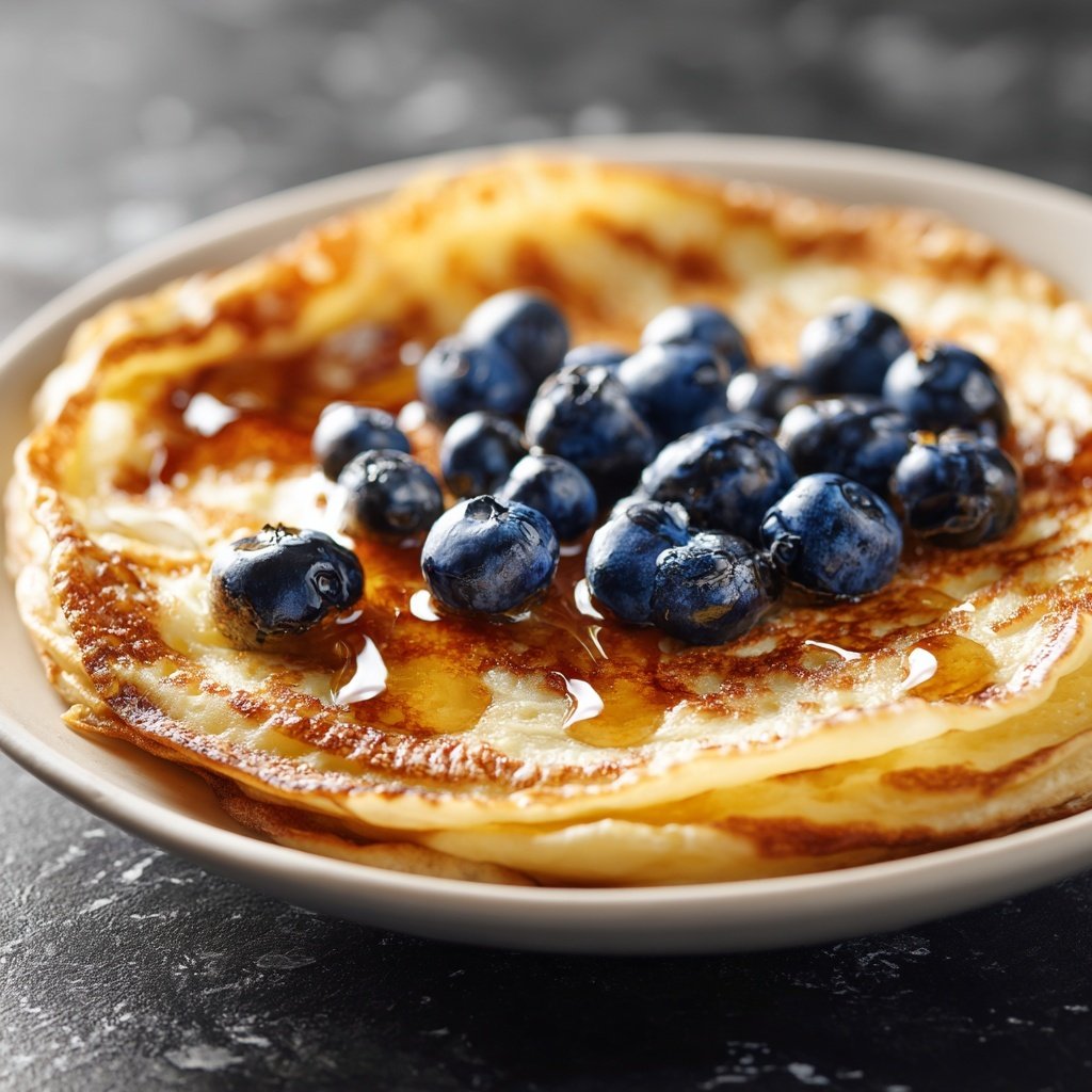 Pfannkuchen mit Heidelbeeren