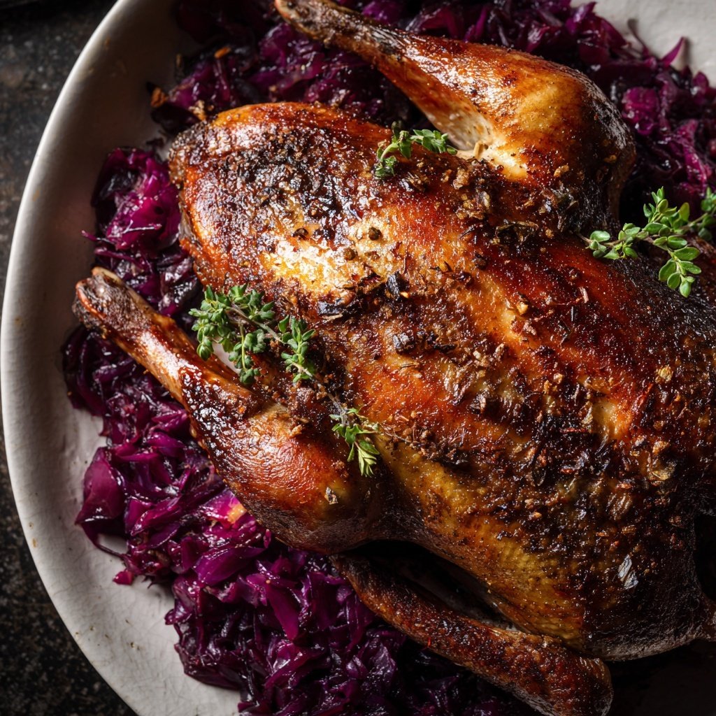 Saisonal & Festlich Weihnachtsgans mit Rotkohl