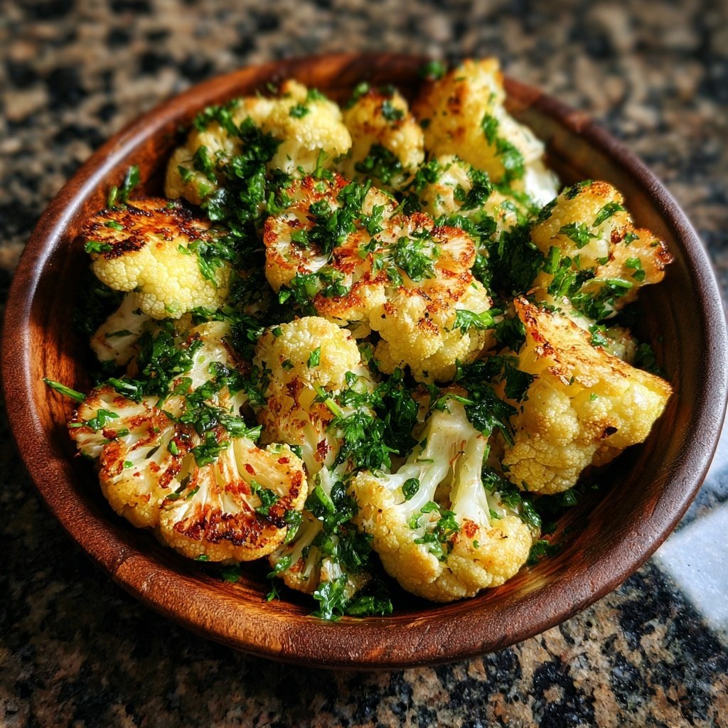 Blumenkohl mit Petersilie