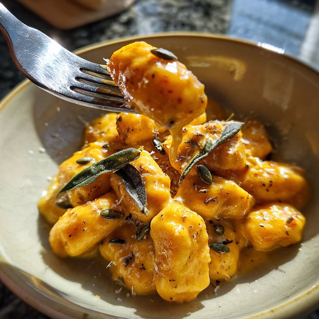 Gnocchi mit Kürbissauce