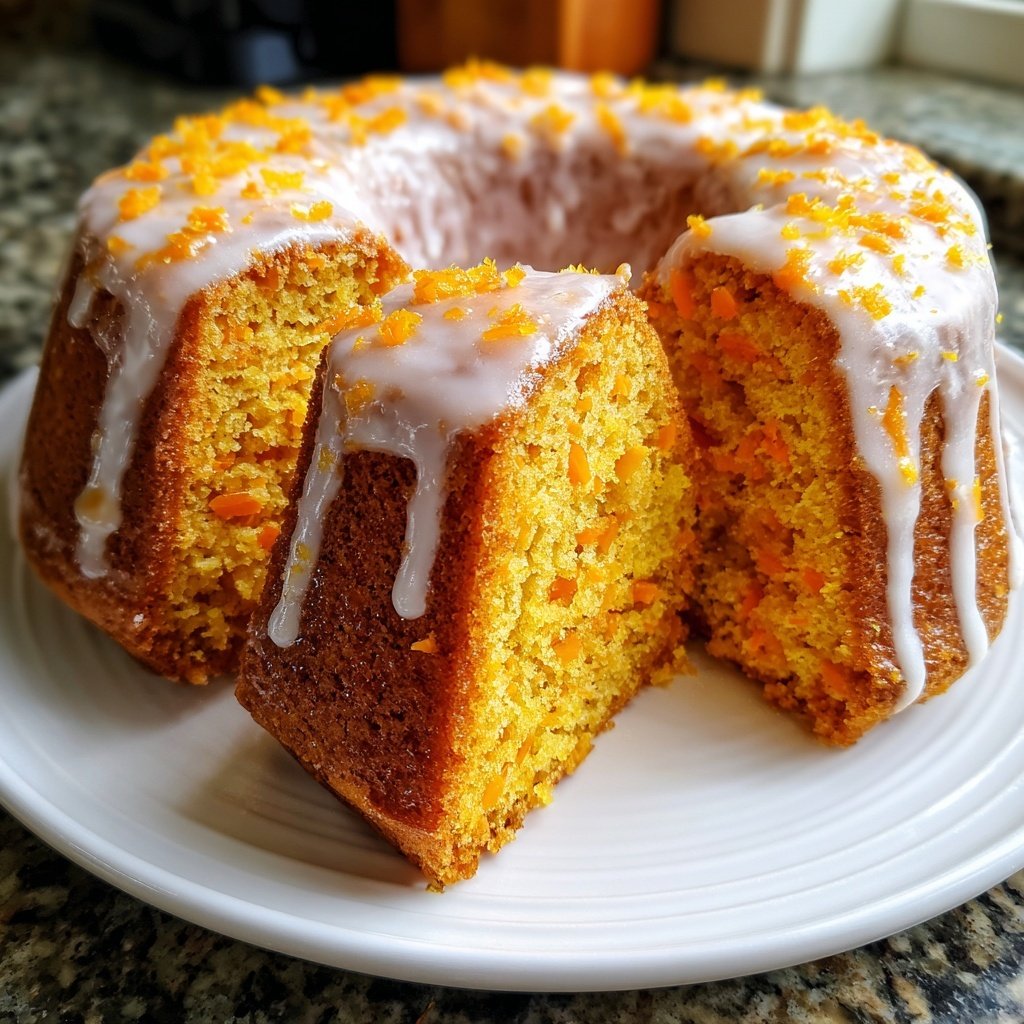 Karottenkuchen Mit Zitronenglasur